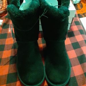 Serra Women Suede Boots Black Size 9 New